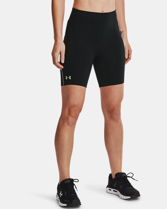 Women's UA RUSH™ Run Pocket Shorts, Black, pdpMainDesktop image number 1